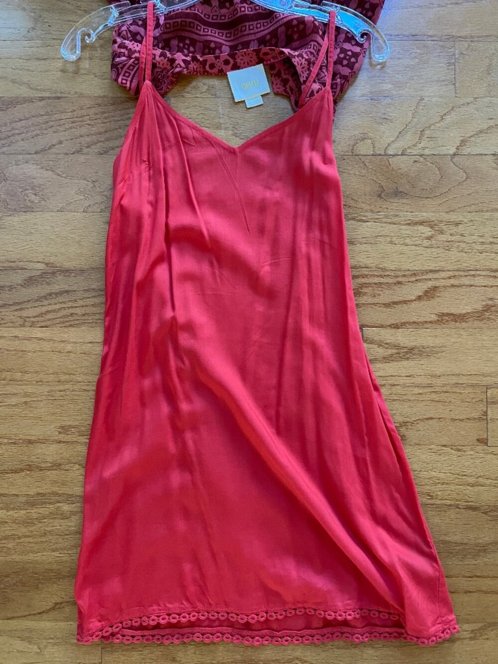 Anthropologie Maeve Canna Swing Dress Red w/removable slip Size 0 EUC - Picture 10 of 16